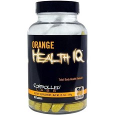 CONTROLLED LABS Orange Health IQ Daily Supplement for Men and Women 90 Tablets Enhanced Stamina, 1개, 90정