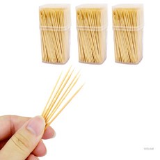 WSMall 대나무요지 3P 대나무이쑤시개, 1세트, 3개입
