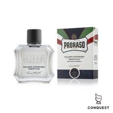 【CONQUEST】Proraso 義大利 麝香鬍後霜 鬍後乳 舒緩保濕刮鬍後肌膚 刮鬍領導品牌, 1個, 高保濕麝香 - 藍