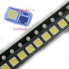 100 개/몫 SMD LED 3030 12V 쿨 화이트 2 방출 칩 Lextar TV 백라이트 스트립 응용 프로그램 전력