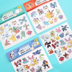 포켓몬스터 다용도(마스크)판박이 스티커, 단품(랜덤)