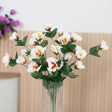 모던무궁화 60cm 조화 인테리어, 화이트(크림), 3개