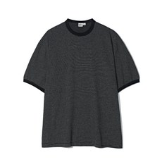 매장정품 PARTIMENTO 파르티멘토 캔디 스트라이프 링거 티 블랙 PY-25165 BK 887653