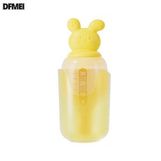 DFMEI 現貨喂藥神器嬰兒防嗆喝水嬰兒喂水器兒童喝藥滴管式喂藥器, 1個, 如圖, 小兔喂藥器+黃色(新款)