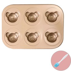 버터떡 틀 곰돌이 모양 버터떡 몰드, 2개