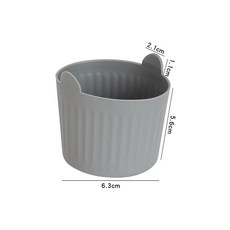 왁스 워머 내열성 교체 실리콘 볼 제모 왁스 교반 스틱 포함 논스틱 팬 제모 미용, 01 Gray, 1개, 색상: 4. Gray