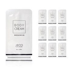 제이앤코 온더바디 크림 파우치형 일회용 휴대용, 10개, 5g