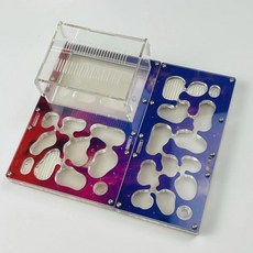 아크릴 개미 농장 먹이 공급 구역 다층 둥지 애완동물 개미집 빌라 곤충 상자, 색상: 7. Space AB, 1개