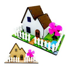 친환경 주택(풍력 하우스) 만들기/탄소중립 학습용/과학실험키트 방과후수업 초등학교 중학교 과학교구 융합교육