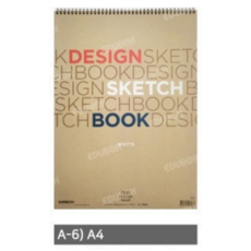 삼원 아트스퀘어 디자인스케치북 16절 사이즈 전문가용 화첩, A4
