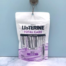 李施德霖 LISTERINE 全效護理無酒精漱口水 隨身包 10gX15條, 15個, 全效護理無酒精漱口水隨身包10gX15條, 10g