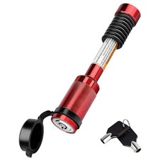 METOWARE 트레일러 히치 락 리시버 잠금 장치는 클래스 III IV 및 5.1cm(2인치) 6.4cm(2-1/2인치) 리시버에 적합 직경 1.6cm(5/8인치) 길이 핀, 레드