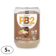 피비투푸드 땅콩 버터 분말 코코아 함유, 454g, 5개