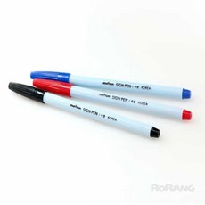 로랑마켓 수성싸인펜 12개입 싸인용펜 얇은싸인펜 두꺼운수성펜, 레드