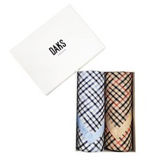 [백화점 정품] 닥스 남녀 손수건 2매세트 선염 DEO2107