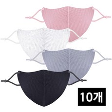 사니사니 천마스크 빨아쓰는 숨쉬기 편한 마스크, 보라색, 1세트, 10매입
