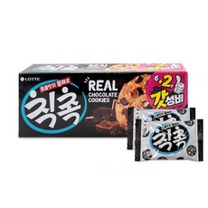 롯데 리얼 초콜릿 쿠키 칙촉 120g 1BOX (15개입), 1세트