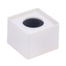 스퀘어 마이크 플래그 스테이션 큐브 인터뷰 박스 홀더 리포터 장식 뉴스, White, 2) White, 1개