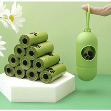 스토어-하유 디스펜서 케이스 똥츄 풉백 배변봉투 생분해 똥봉투, 생분해배변봉투 1롤, 1, 15, 생분해배변봉투 1롤