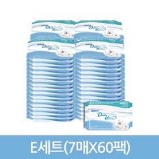 순면 건티슈 E세트 휴대형7매X60팩, 60개, 상세설명 참조, 없음