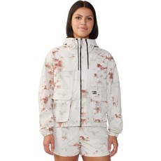 Mountain Hardwear 여성용 Stryder 풀 지퍼 다크 카스피안 립스탑 스몰, 다크 쿼츠 성운 프린트