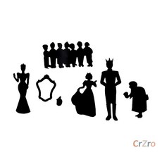 민화샵 종이 그림자 인형놀이 백설공주 S 20개입 동화 역할극 만들기 DIY 교구