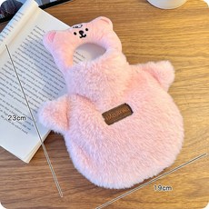 可愛小熊熱水袋冬季便攜注水防爆暖手寶學生女生上班族暖宮暖水袋, 1個, 可愛小粉熊