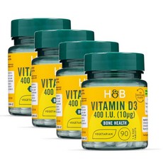 홀랜드앤바렛 비타민 D3 400IU 본 헬스 타블렛 Holland & Barrett Vitamin D, 4개, 90정