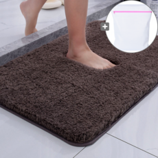 솔하우스 빨아쓰는 욕실 부드러운 발매트 세탁망증정, 1개, 커피