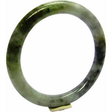 【小樂】翡翠手鐲 圓骨鐲 淡烏雞伴橄欖綠 天然A貨 (手圍18.3內徑57.6mm V802), 1個