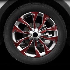 호환 4세대 쏘렌토 MQ4 20인치 데칼 튜닝 순정 휠스티커 기스방지 필름, MQ4 20인치 / 블랙로즈 (세트)