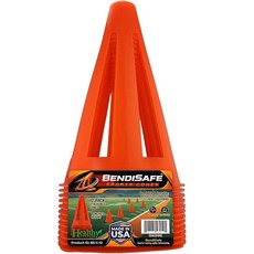 BendiSafe 22.9cm(9인치) 스포츠 콘 12개 세트 미국산 유연한 트레이닝 콘 15.2cm(6인치) 베이스 민첩성 마커 축구 농구 훈련 실내 실외용 변색 방, BendiSafe 22.9cm9인치 스포츠 콘 12개, Cones