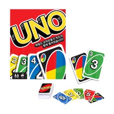코리아보드게임즈 우노 2~10인용 UNO 와일드 카드 스피드 턴제 다인원 간단한 쉬운 난이도, 1개