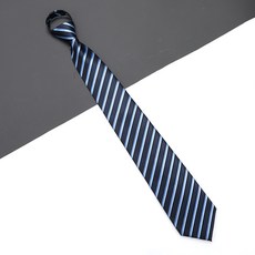 黑色藍色懶人免打拉鍊式男女商務正裝面試上班新郎結婚韓版窄領帶8釐米W15 拉鍊默认颜色