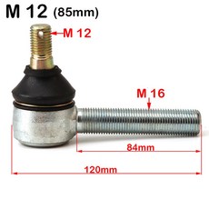 M12 M14 M16 스윙암 볼 키트 나사형 구형 150 250cc ATV UTV 쿼드 더트 바이크 오토바이 부품, M12X85MM