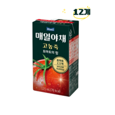 매일유업 매일야채 고농축 토마토의 힘, 125ml, 12개