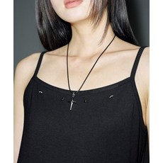 [헬레네파리스] 레더 볼드 크로스 네크리스