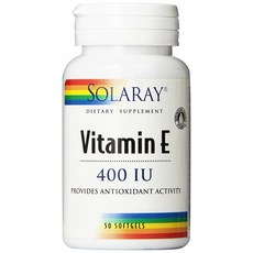 Solaray 維他命E 400IU軟膠囊, 1個, 50 件