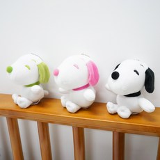 스누피 가방고리 10cm 3종 캐릭터 인형 키링 가방 장식, 스누피(그린)