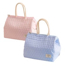 [1+1] 파스텔톤 토트 보냉백/ 피크닉 쿨러백, 핑크+블루