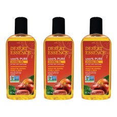 Desert Essence 100% Pure Jojoba Oil 데저트 에센스 100% 퓨어 호호바 오일, 3개, 118ml