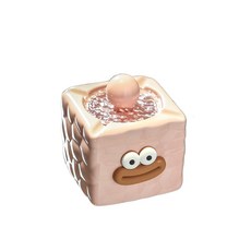 卡通青蛙造型煙灰缸 可愛趣味桌面擺飾, 粉色, 1個