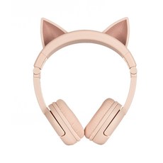 buddyPHONES 兒童安全耳機-Play 藍芽學習Plus系列 兒童耳機 藍芽耳機 buddyphones耳機, 玫粉貓咪