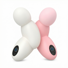 Roybro 휴대용 진동기 핸디 마사지기 미니 소형 안마기 목 다리 전신 근막 이완 마사지건, 핑크