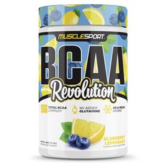 MUSCLESPORT BCAA 革命 藍莓檸檬水, 450g, 1個