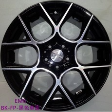 【FK鋁圈】19吋 5/112 EM6 黑色車面 鋁合金輪圈 提升操控 經典時尚, 1個