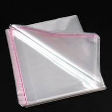 대형 OPP 접착 40cm x 50cm 100장 투명 폴리백 포장비닐 오피피, 1팩