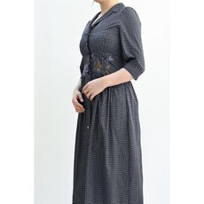 비꼴리끄 비꼴리끄코튼 프린트 허리 포인트 원피스 B242WO3250 656435