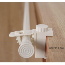 생활탐구 다용도 미니 행거 강력 13mm 압축봉 7종 홀더 브라켓 4종 택 1, 고정식 압축봉걸이 (2P)