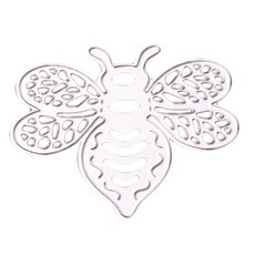 shangren DIY 꿀벌 모양 절단 스크랩북 앨범 용 스텐실 종이 엠보스 공예 용품, 탄소강, 실버, 1개
